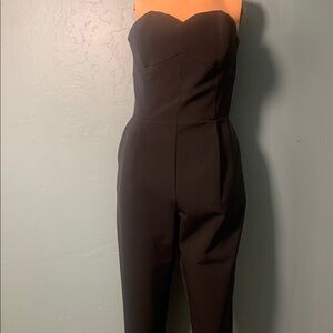 Elegant Black Strapless Jumpsuit
